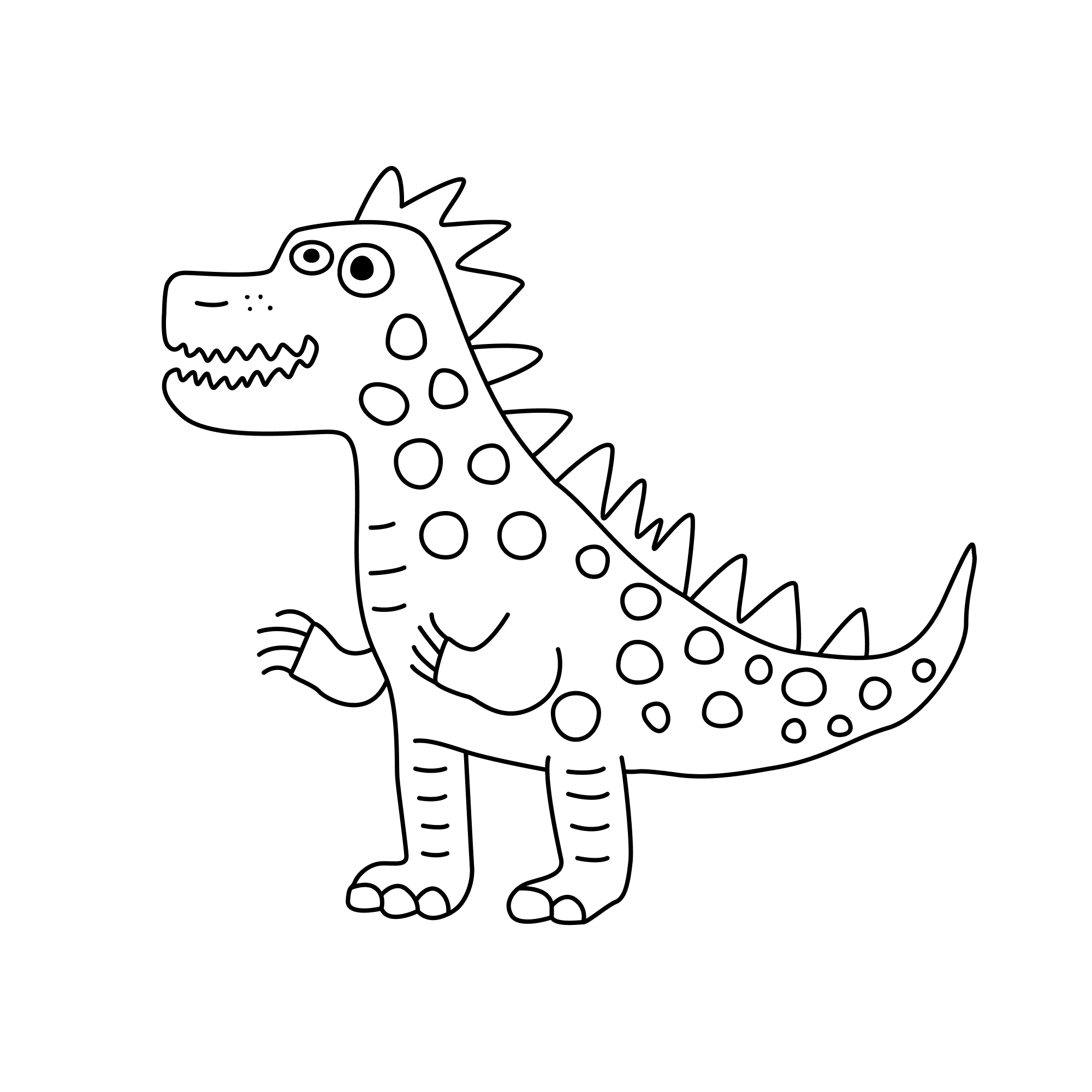 Polka Dot Rex_outlined